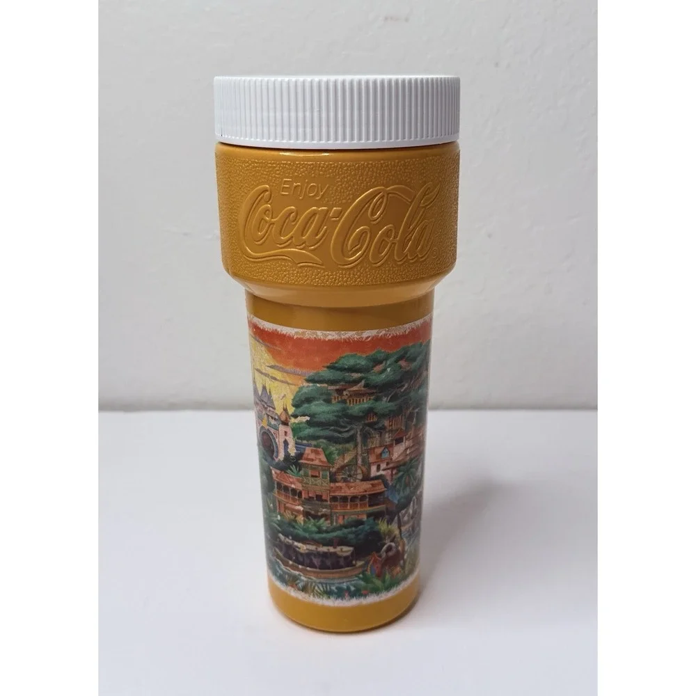 The Lion King Disneyland Coca Cola Sipper Drink Cup w/cover Vintage (for Parts)
